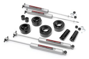 Jeep Wrangler Suspension Lift Kit - Rough Country - N3 - Metallic Silver - '97-'06